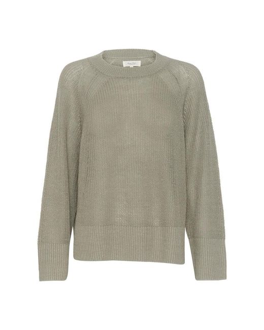 Part Two Gray Round-Neck Knitwear