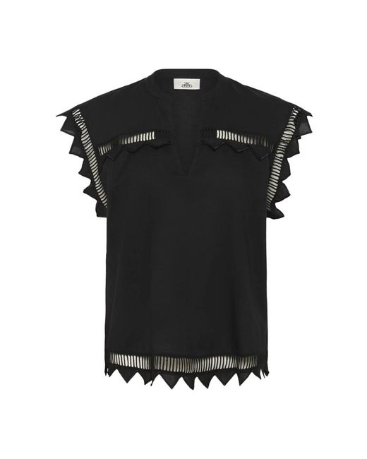 Karen By Simonsen Black Blouses