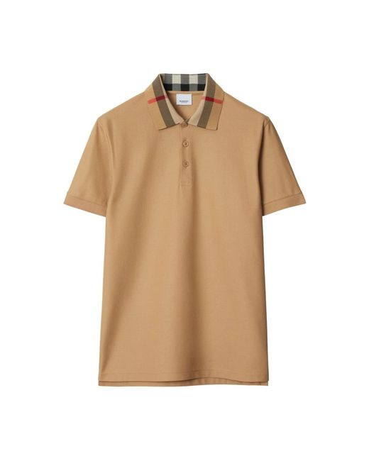 Burberry Natural Polo Shirts for men
