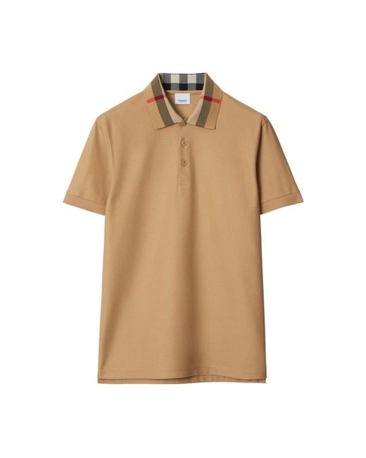 Burberry Natural Polo Shirts for men