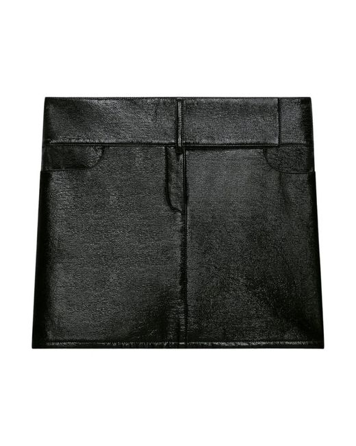 Courreges Black Short Skirts