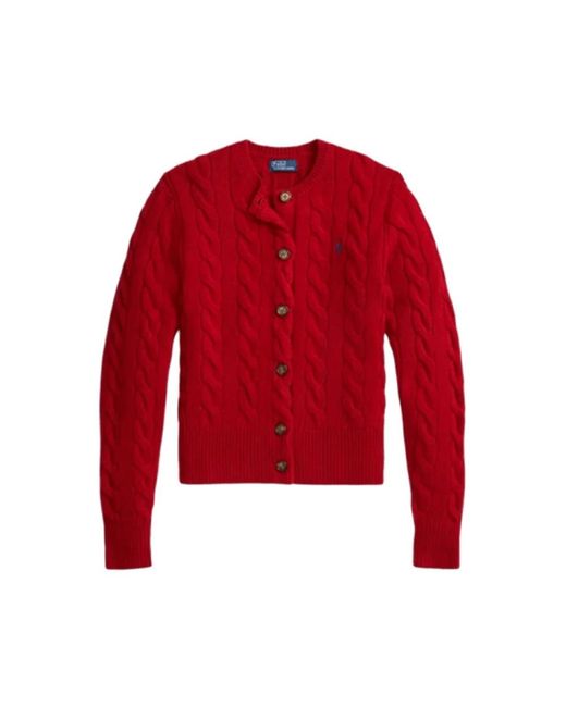 Cardigans Ralph Lauren de color Red