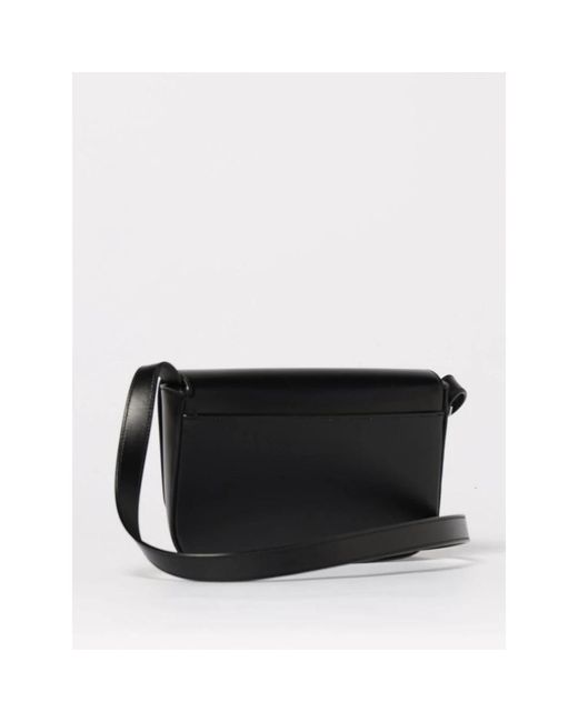 Saint Laurent Black Leder Schultertasche
