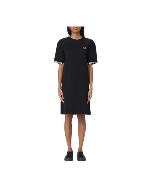 Fred Perry Black Short Dresses