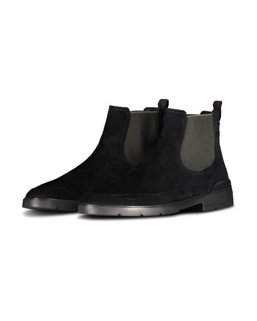 van Bommel Black Chelsea Boots for men