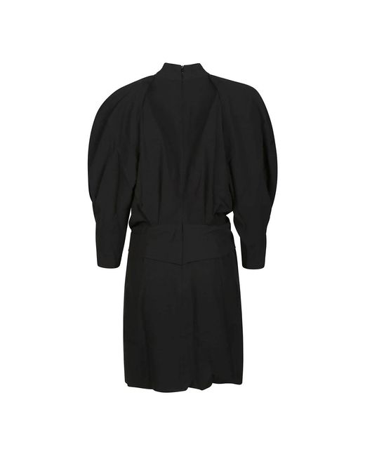 IRO Black Schwarzes v-ausschnitt cut-out mini kleid
