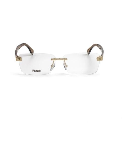 Fendi White Glasses for men