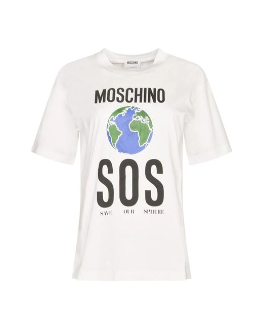 T-Shirts Moschino de color White