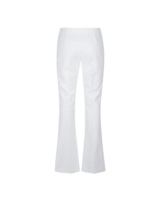 Elisabetta Franchi White Wide Trousers