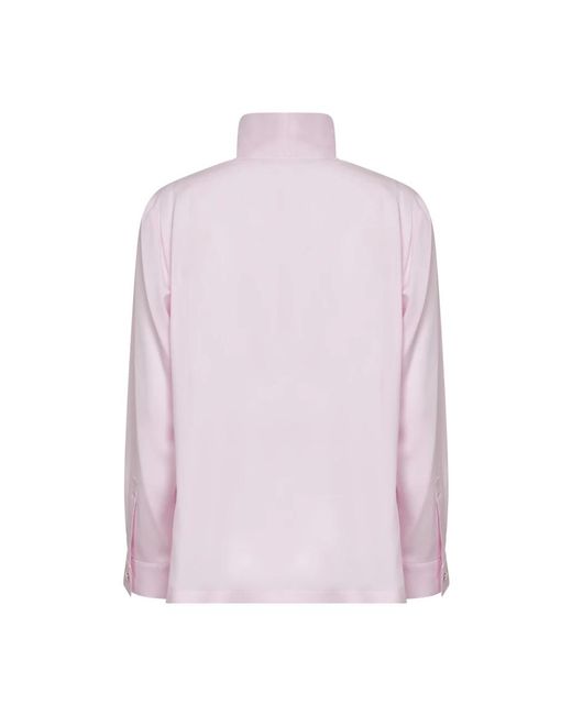 Max Mara Overhemden ,Roze ,Badia Blouse in het Pink