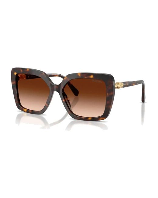 Swarovski Acetate Butterfly Zonnebril in het Brown