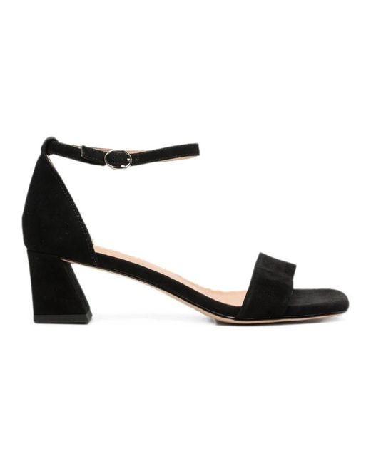 Linda Baumann Black High Heel Sandals