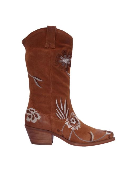 Cowboy Boots di P.A.R.O.S.H. in Brown