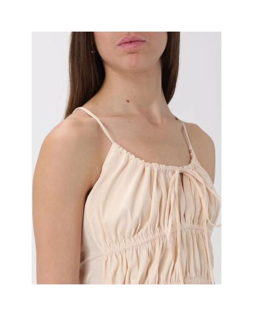 Liviana Conti Natural Sleeveless Tops
