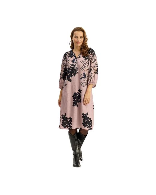 iN FRONT Pink Midi Dresses