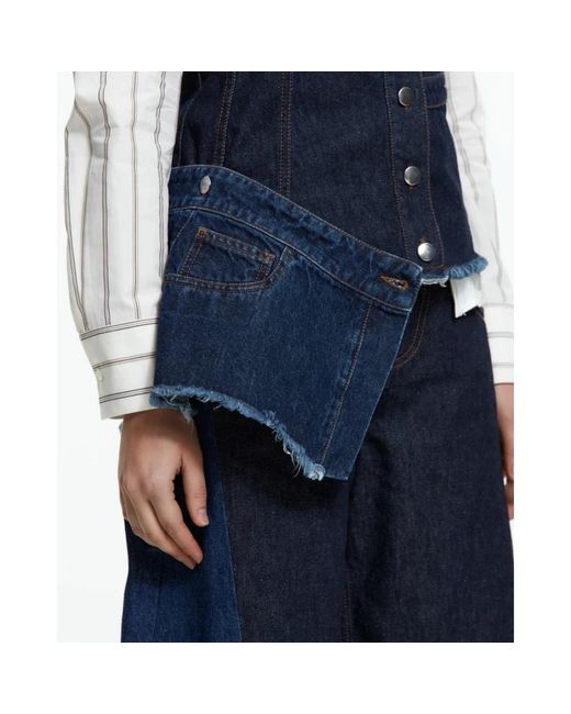 Malloni Mouwloze Tops in het Blue