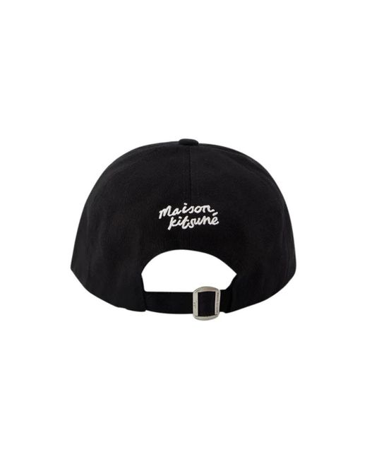 Cotone hats di Maison Kitsuné in Black