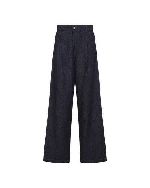 Dries Van Noten Blue Wide Jeans for men