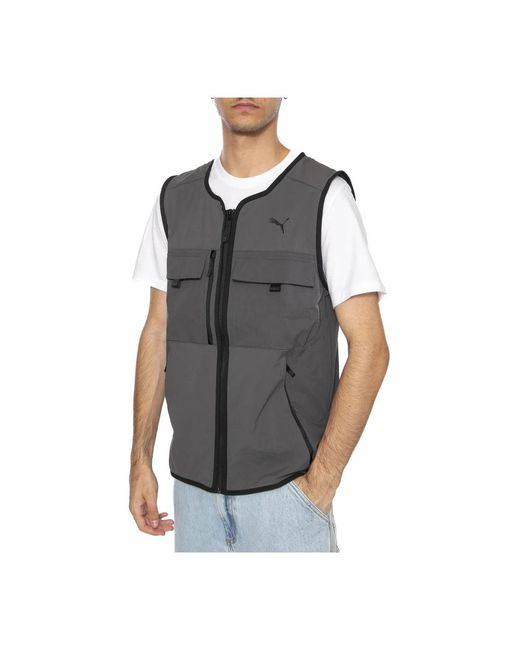 PUMA Tech Cargo Vest in het Gray voor heren