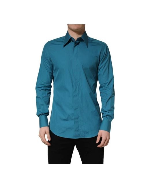 Dolce & Gabbana Blue Casual Shirts for men