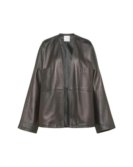 Forte Forte Gray Leather Jackets