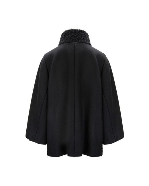 Fay Black Faux Fur & Shearling Jackets