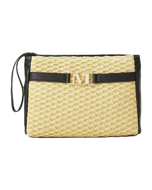 Max Mara Metallic Clutches