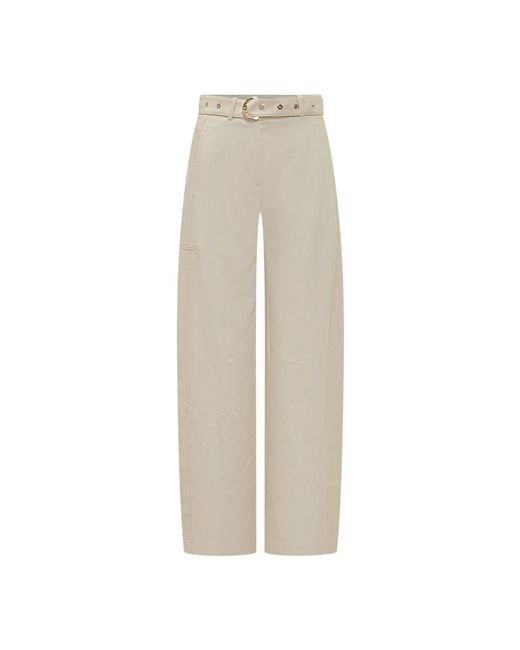 Pinko Natural Straight Trousers