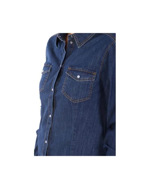 Marella Blue Denim Shirts