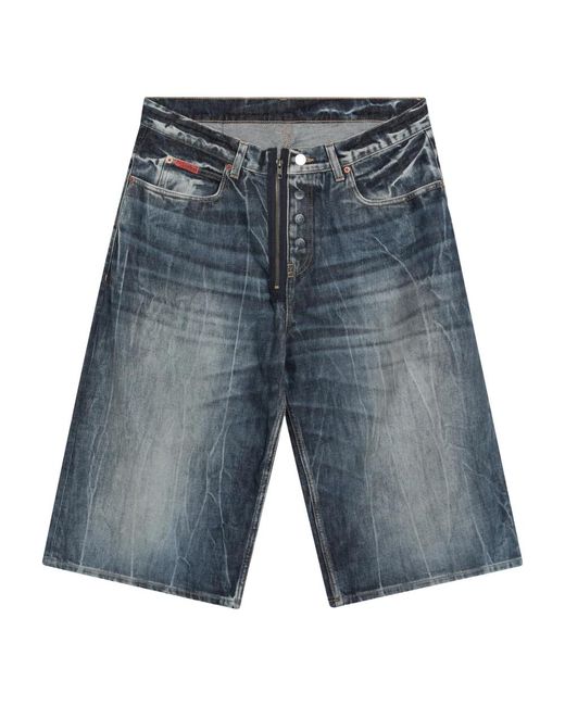 Denim Shorts Martine Rose de hombre de color Blue