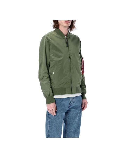 Alpha Industries Green Bomber Jackets for men