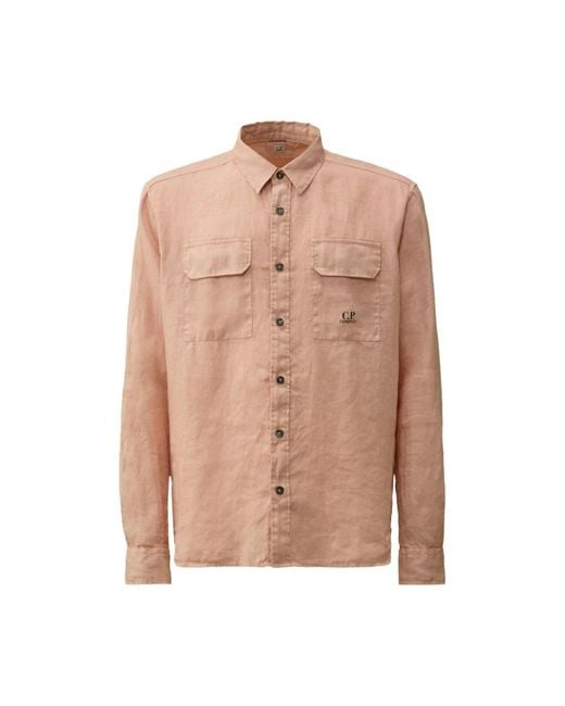 C P Company Pink Casual Shirts for men