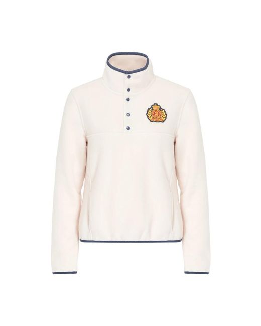 Sporty & Rich Polar Crest Sweatshirt in het White
