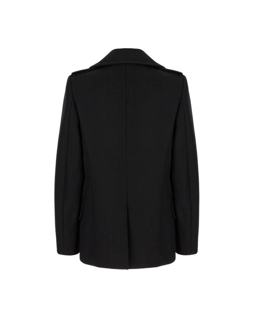 Dries Van Noten Double-Breasted Jas in het Black voor heren