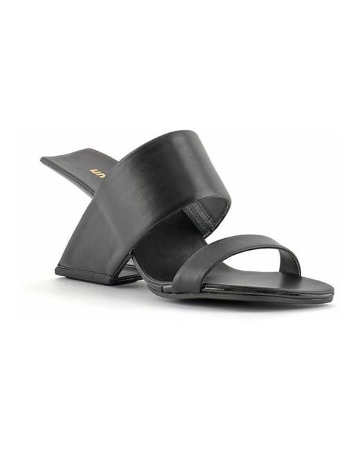United Nude Black Heeled Mules