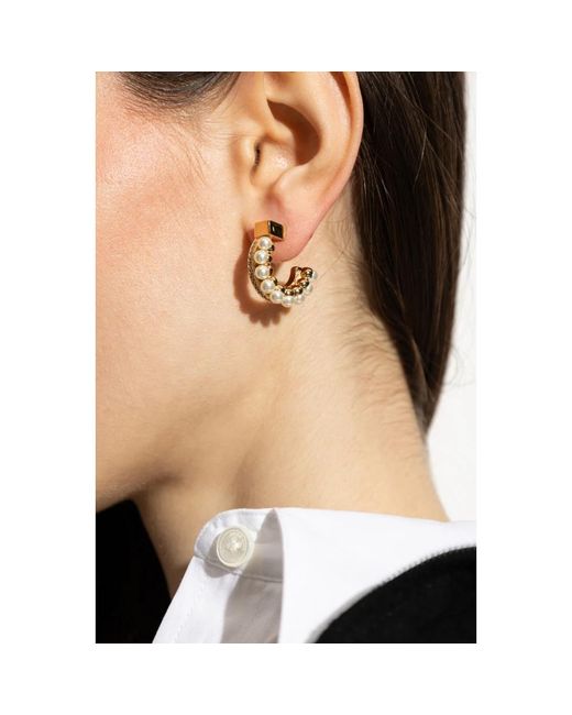 Earrings Ferragamo de color Metallic