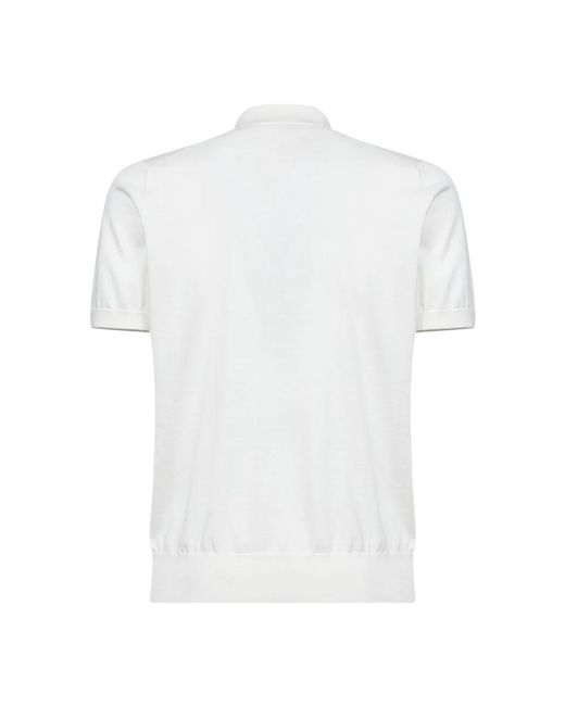 Brunello Cucinelli White Polo Shirts for men