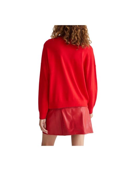 Liu Jo Red Rote sweaters mit lurex®-akzenten
