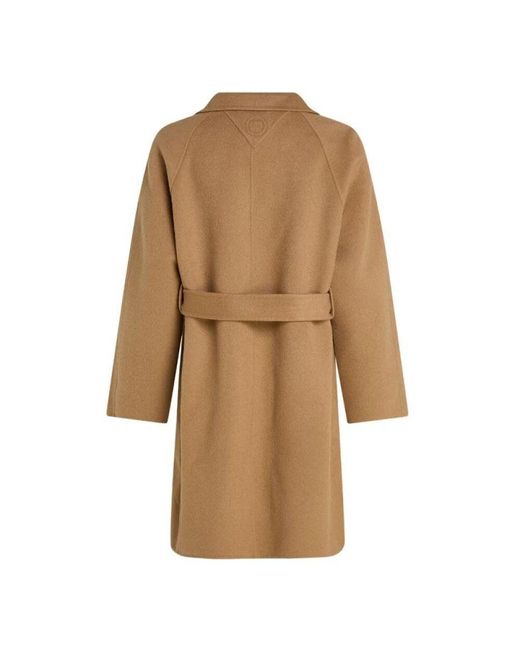 Tommy Hilfiger Natural Gürtelwollmantel