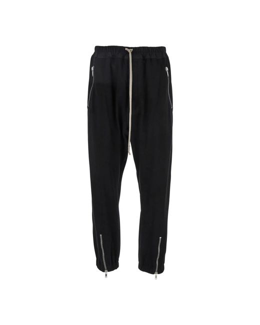Rick Owens Black Sweatpants for men