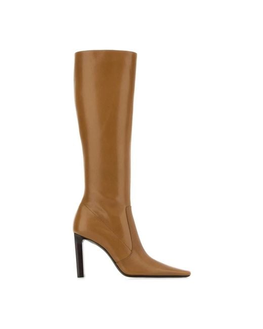 Saint Laurent Brown Heeled Boots