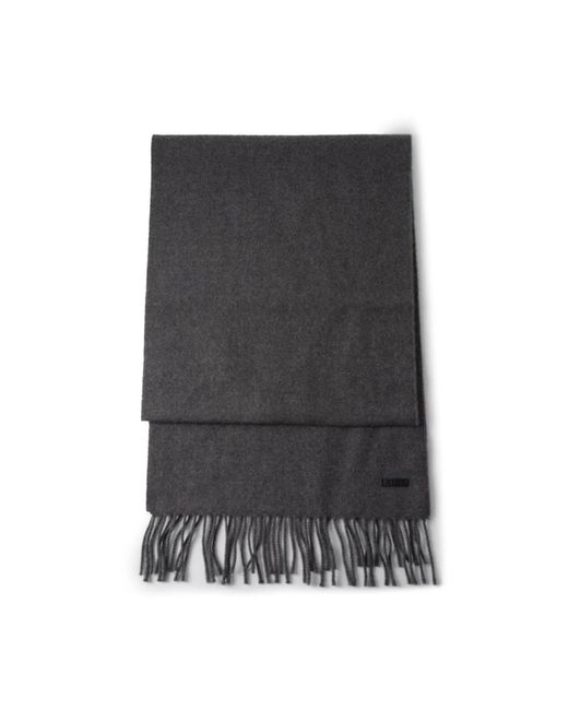 HUGO Gray Winter Scarves for men