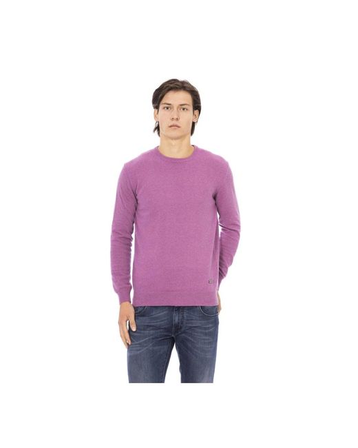 Round-Neck Knitwear Baldinini pour homme en coloris Purple