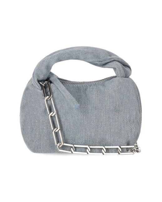 Stine Goya Gray Ziggy Denim Micro Tasche