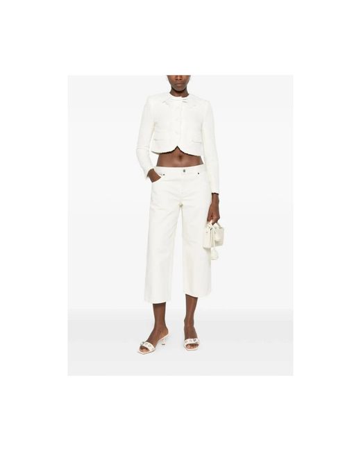 Self-Portrait White Tweed Jackets