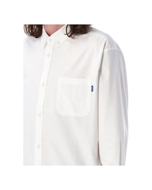 AWAKE NY Besticktes oxford-hemd in White für Herren