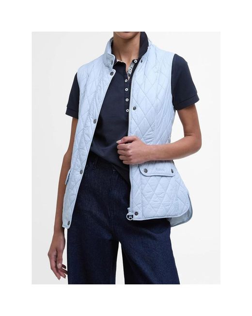 Barbour Jassen ,Blauw ,Lichtblauw Mouwloos Jack Voor Vrouwen in het Blue