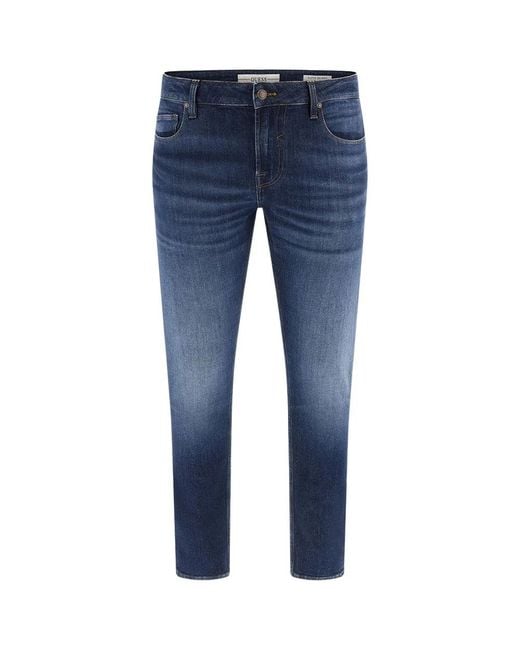 Slim-Fit Jeans di Guess in Blue da Uomo