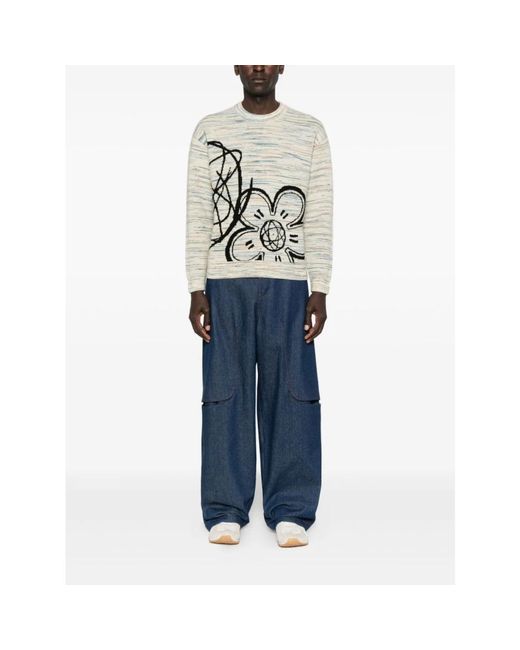 KENZO Multicolor Round-Neck Knitwear for men