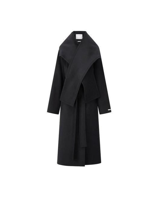 Sportmax Black Belted Coats
